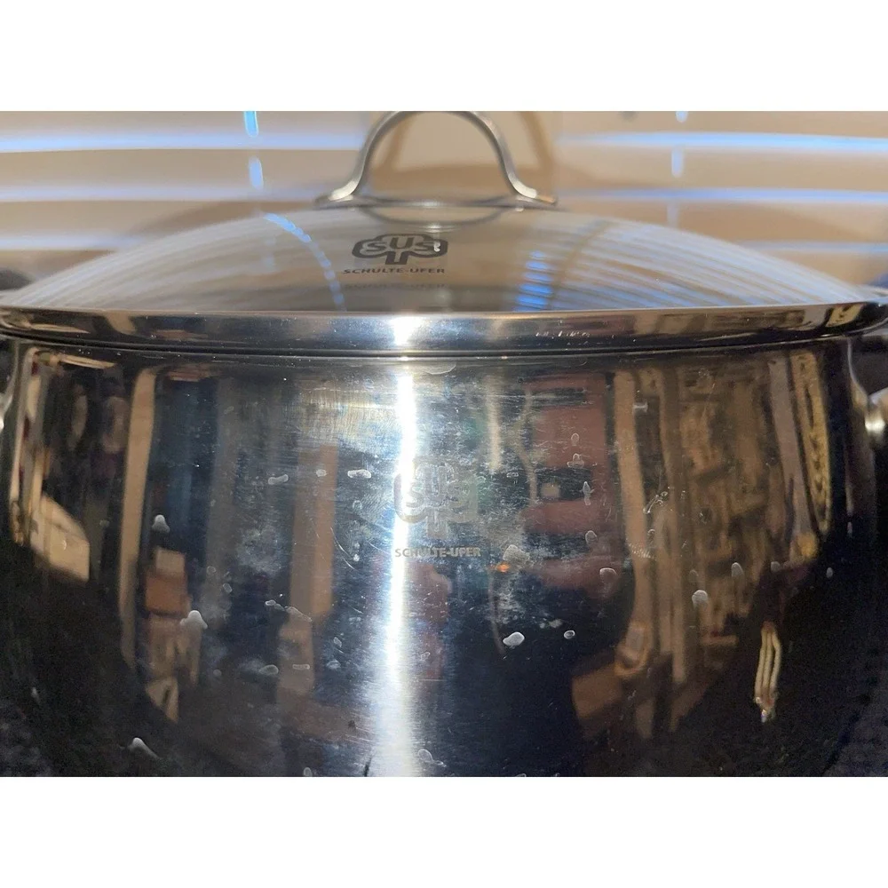 SCHULTE-UFER Premium Quality Stainless‎ Steel Qt 2110~ Soup Pot with Lid